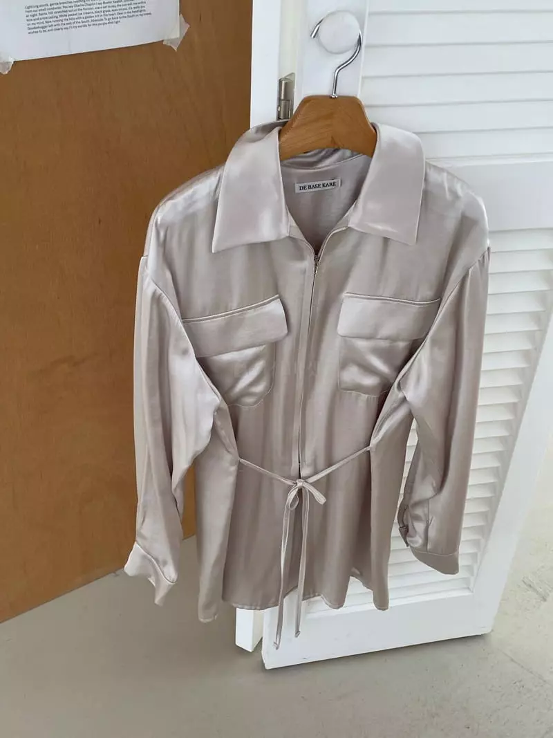 Kare - Korean Women Fashion - #momslook - Glossy Blouse - 6