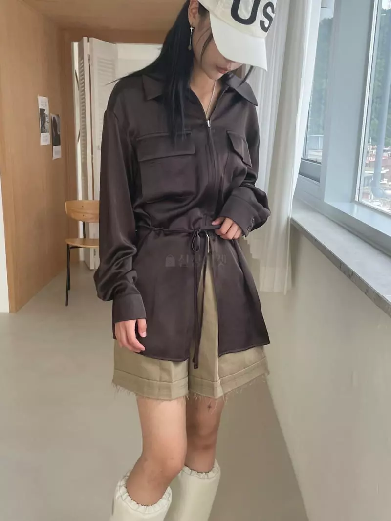 Kare - Korean Women Fashion - #momslook - Glossy Blouse - 8
