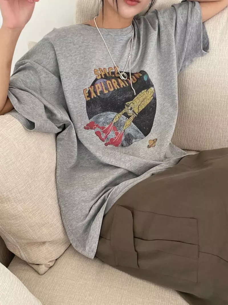 Kare - Korean Women Fashion - #momslook - Space Tee - 11