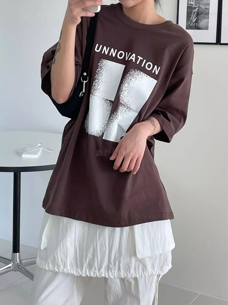 Kare - Korean Women Fashion - #momslook - Unovation Tee