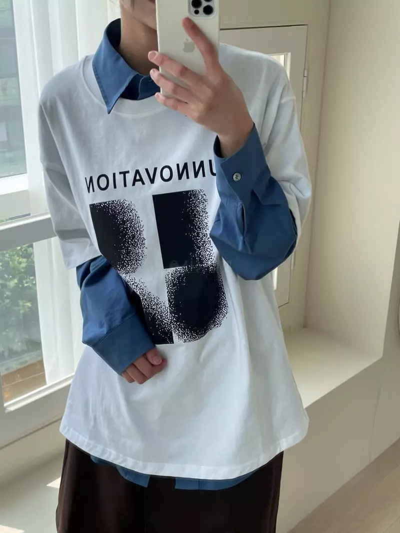 Kare - Korean Women Fashion - #momslook - Unovation Tee - 10