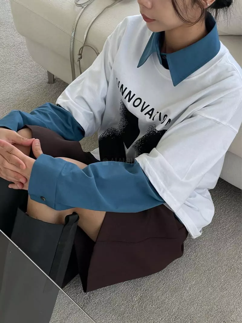 Kare - Korean Women Fashion - #momslook - Unovation Tee - 9