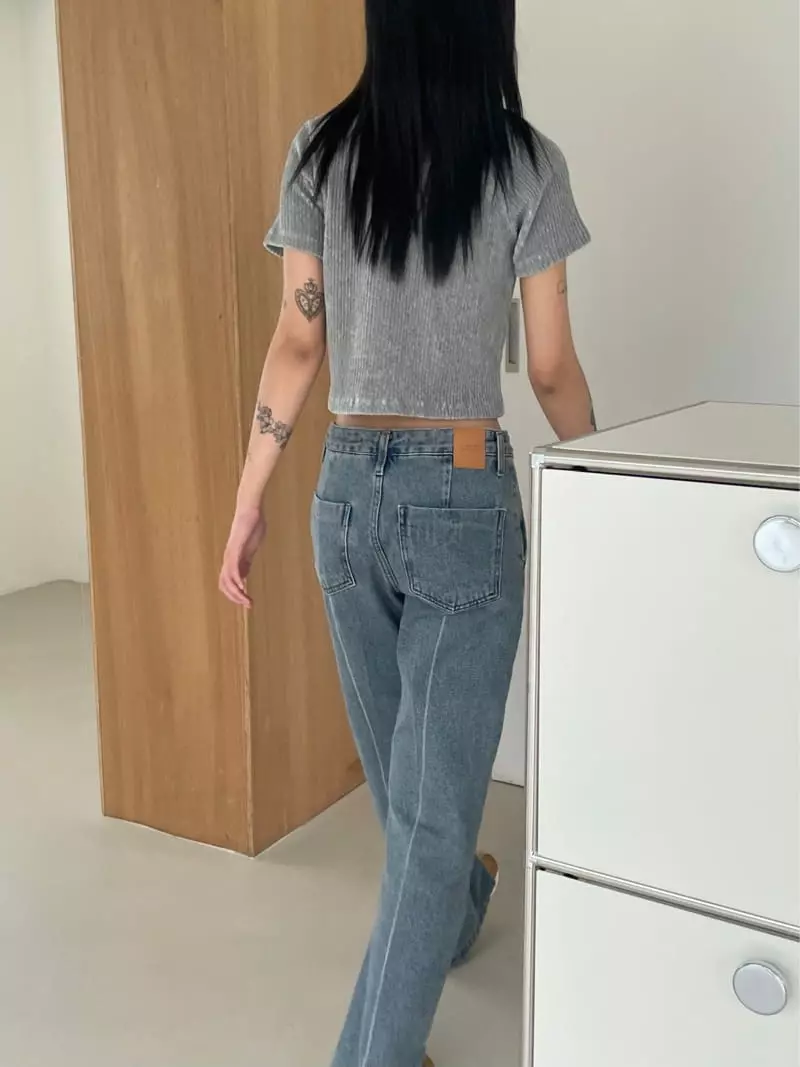 Kare - Korean Women Fashion - #momslook - Legicgi Jeans - 7