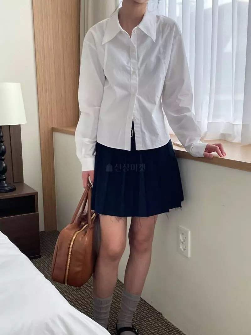 Kare - Korean Women Fashion - #vintagekidsstyle - Plain Shirt - 4