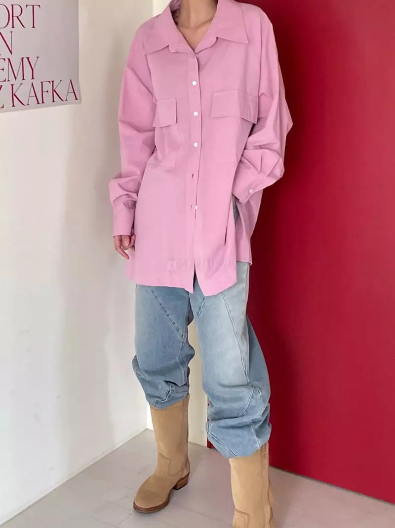 Kare - Korean Women Fashion - #romanticstyle - Rose Shirt - 5