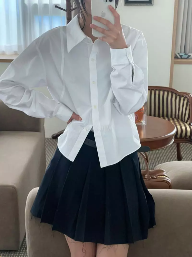Kare - Korean Women Fashion - #shopsmall - Plain Shirt - 7