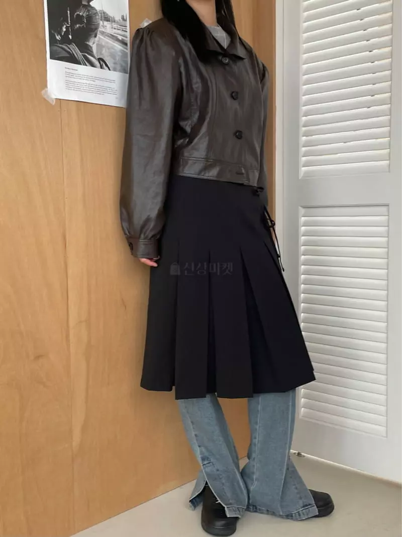 Kare - Korean Women Fashion - #thelittlethings - Leather Pad Jacket - 3