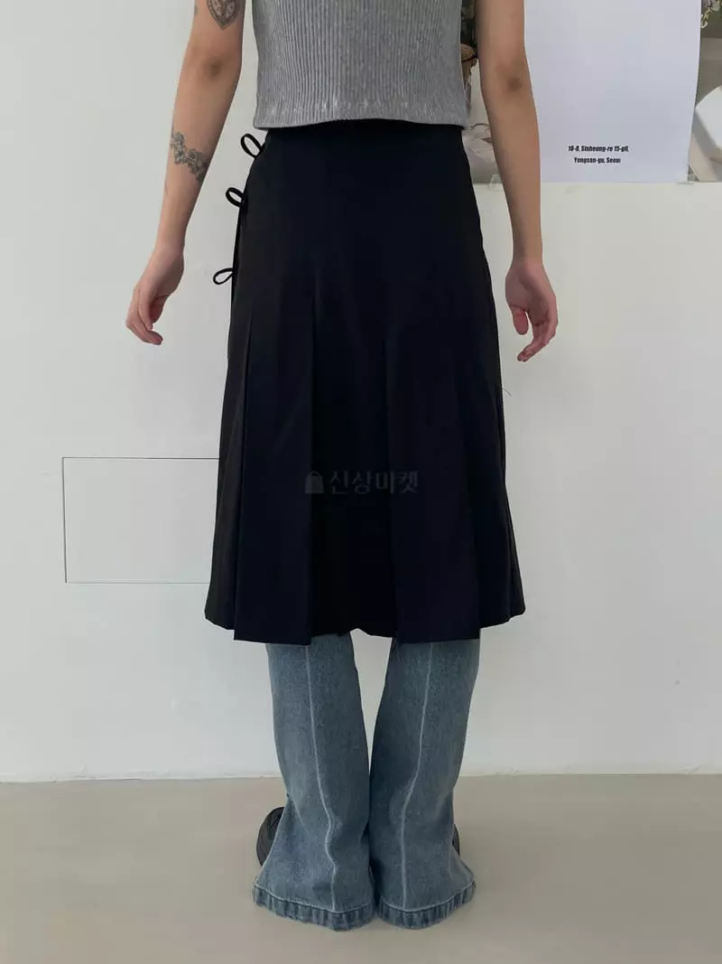 Kare - Korean Women Fashion - #womensfashion - Wrap Wrinkle Skrit - 11