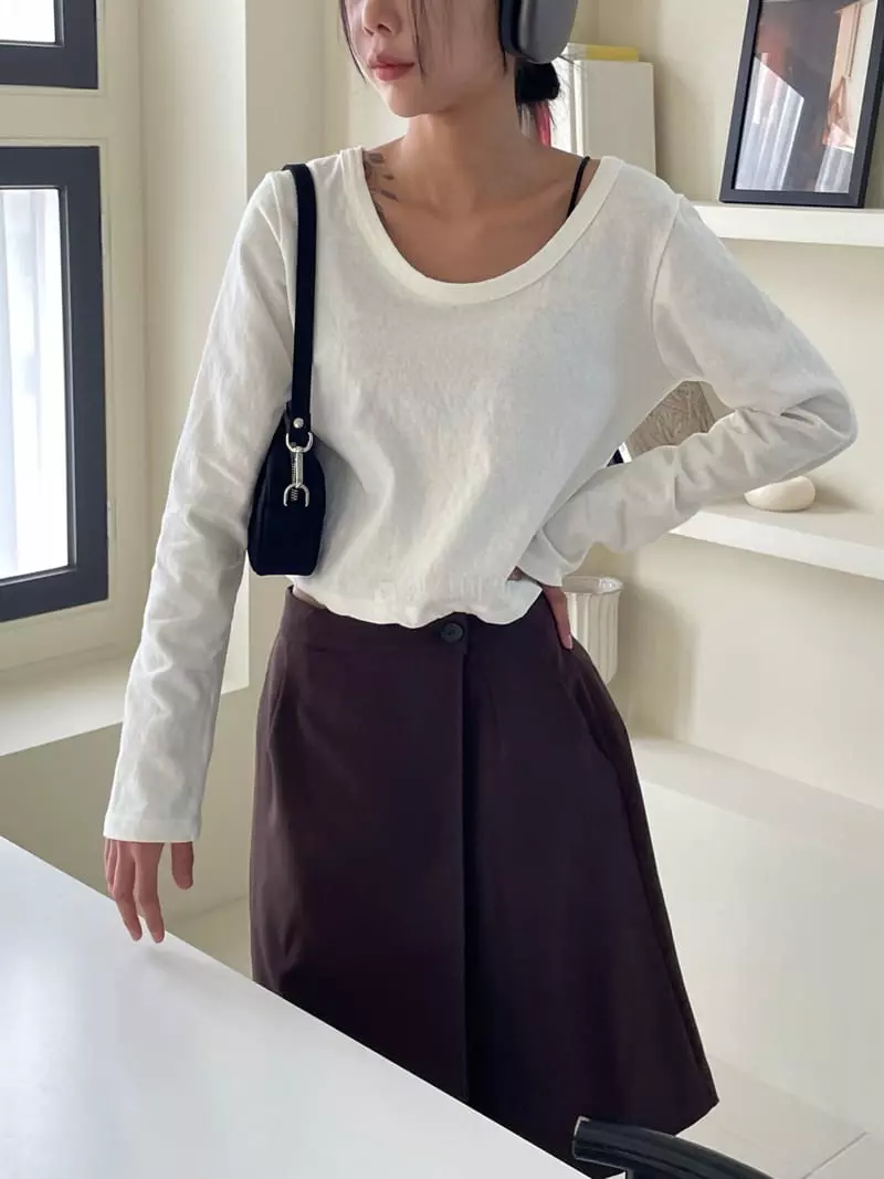 Kare - Korean Women Fashion - #womensfashion - Crop Tee - 2