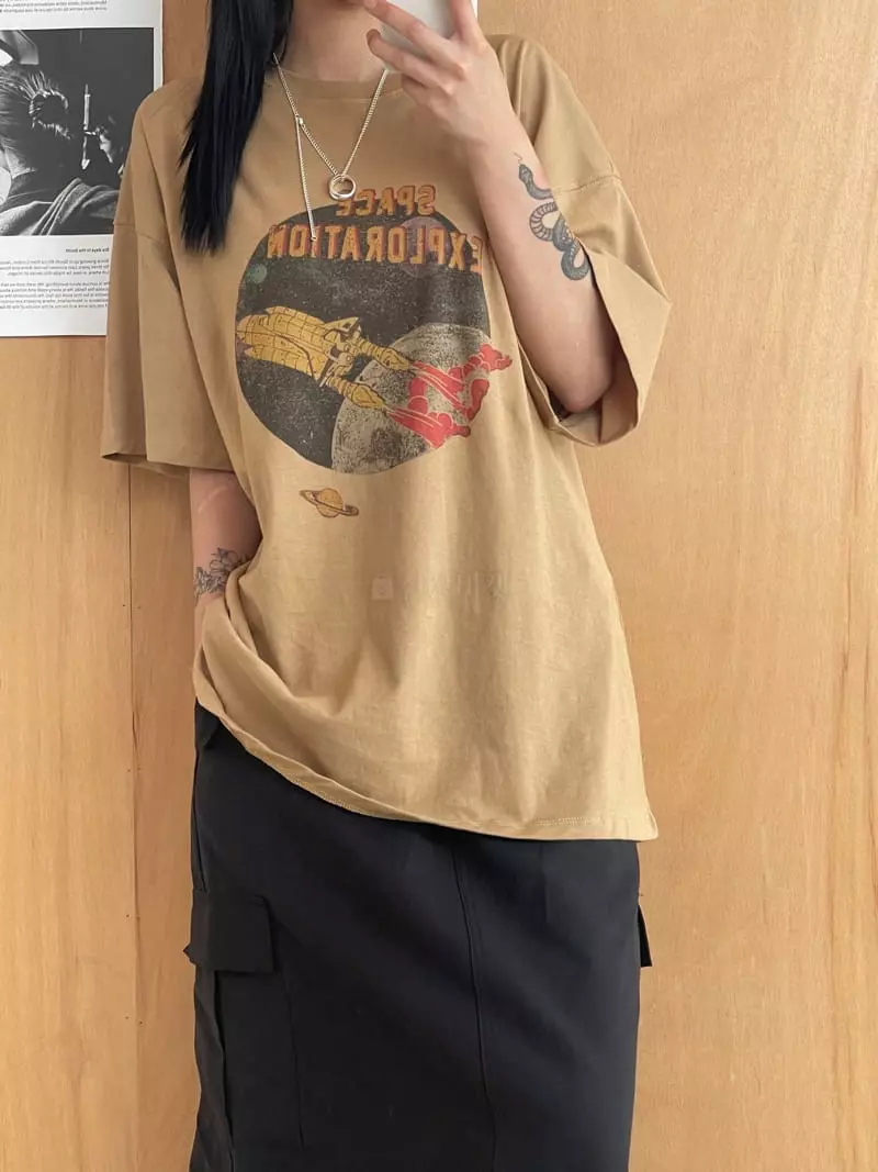 Kare - Korean Women Fashion - #womensfashion - Space Tee - 6
