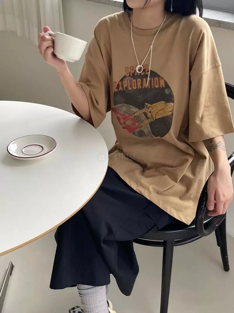 Kare - Korean Women Fashion - #womensfashion - Space Tee - 8
