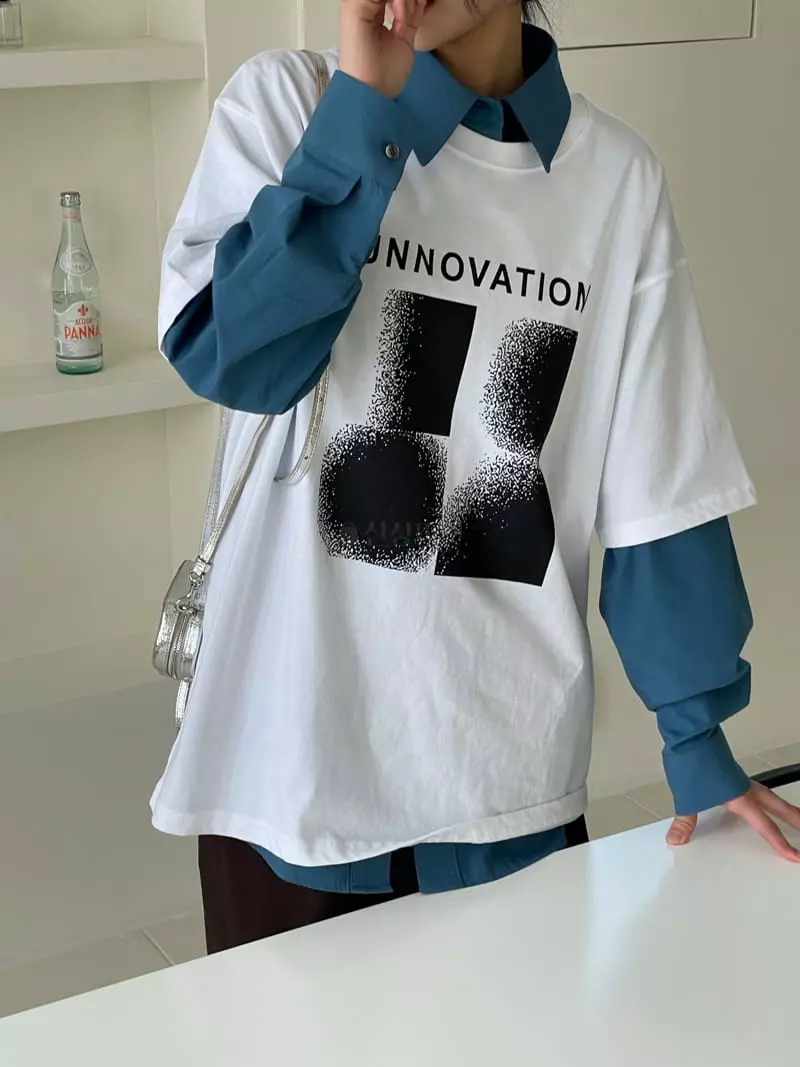 Kare - Korean Women Fashion - #womensfashion - Unovation Tee - 12