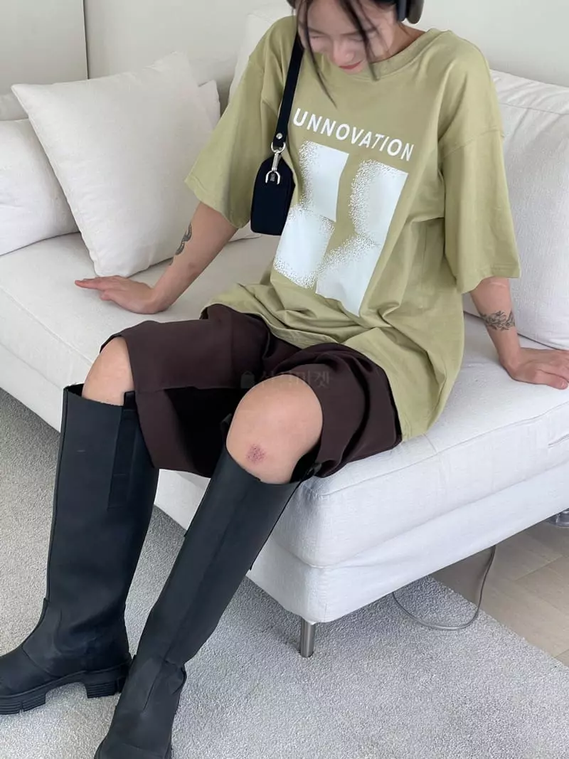 Kare - Korean Women Fashion - #womensfashion - Unovation Tee - 6