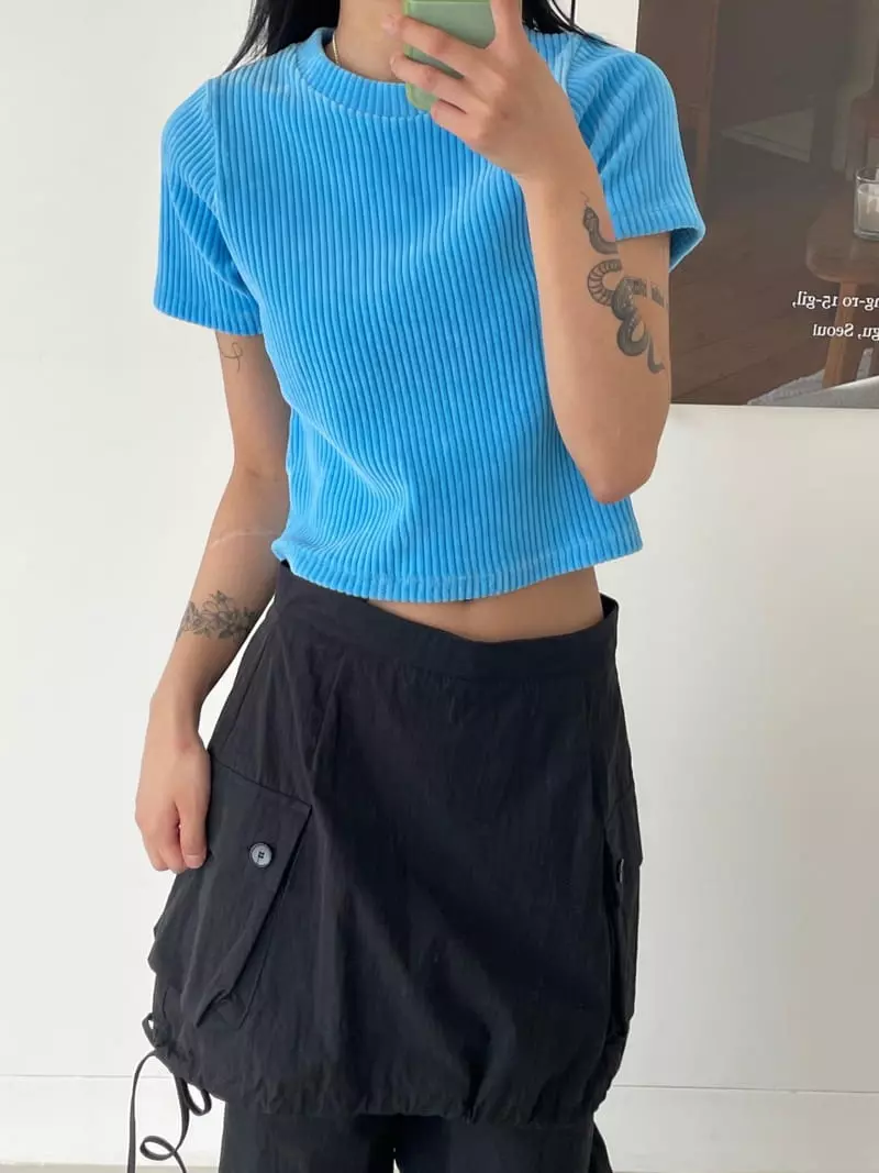 Kare - Korean Women Fashion - #womensfashion - Belly Tee