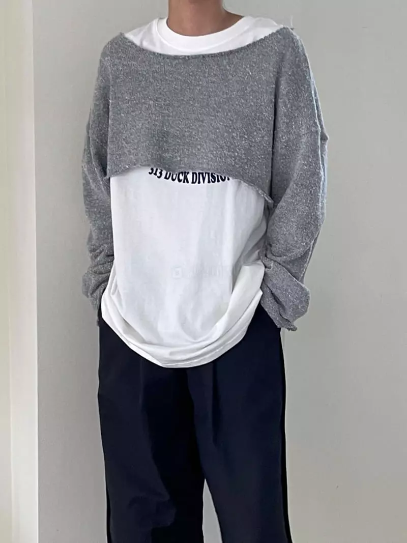Kare - Korean Women Fashion - #womensfashion - Layered Knit Tee - 7