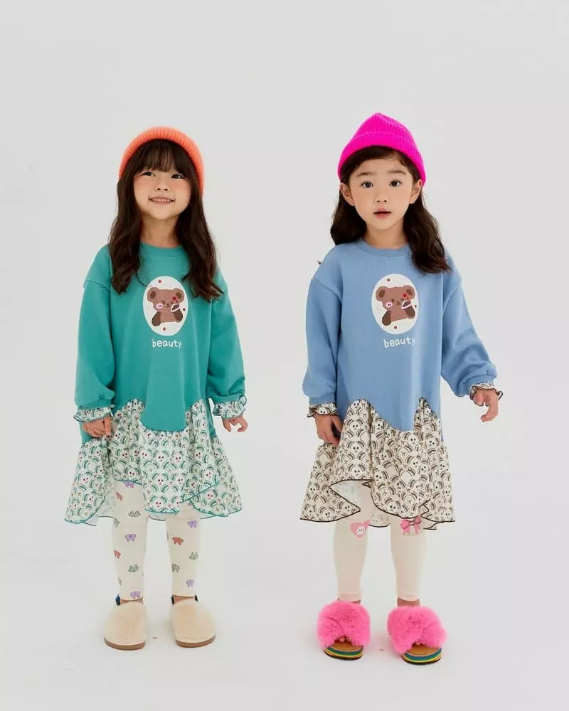 Kikimora - Korean Children Fashion - #childofig - Beauty Bear One-piece - 3