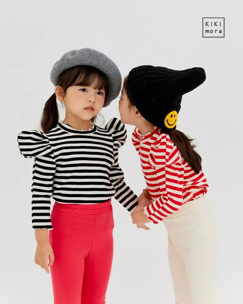 Kikimora - Korean Children Fashion - #childofig - Edge Stripes Tee - 7