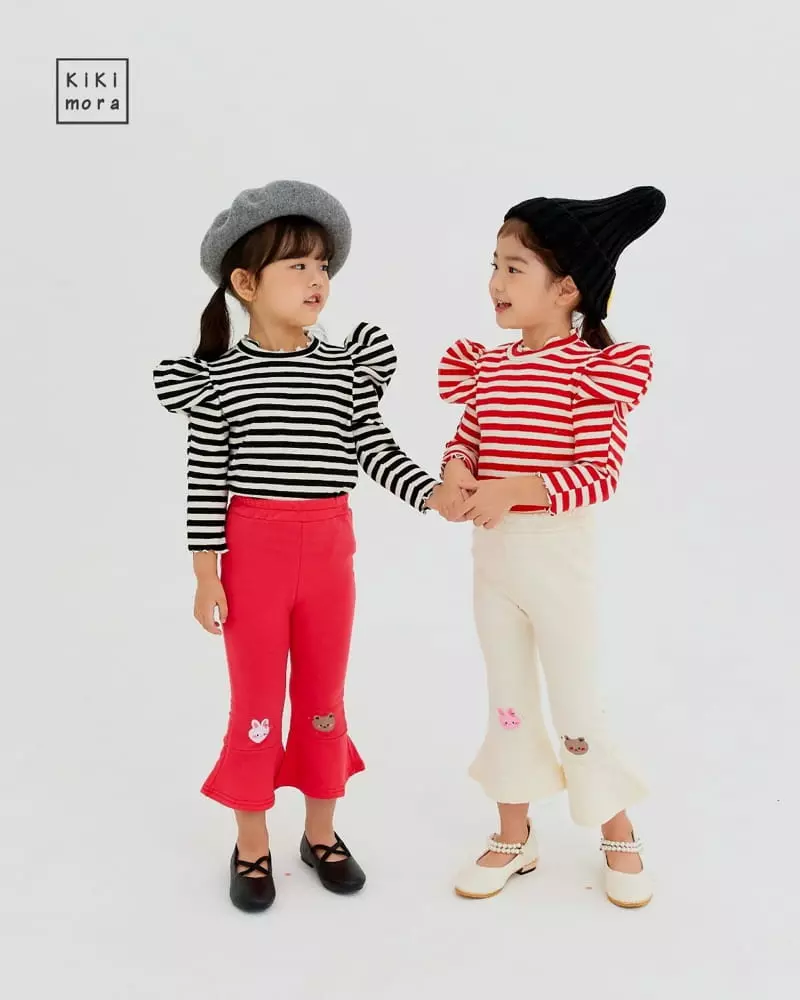 Kikimora - Korean Children Fashion - #childofig - Edge Stripes Tee - 8