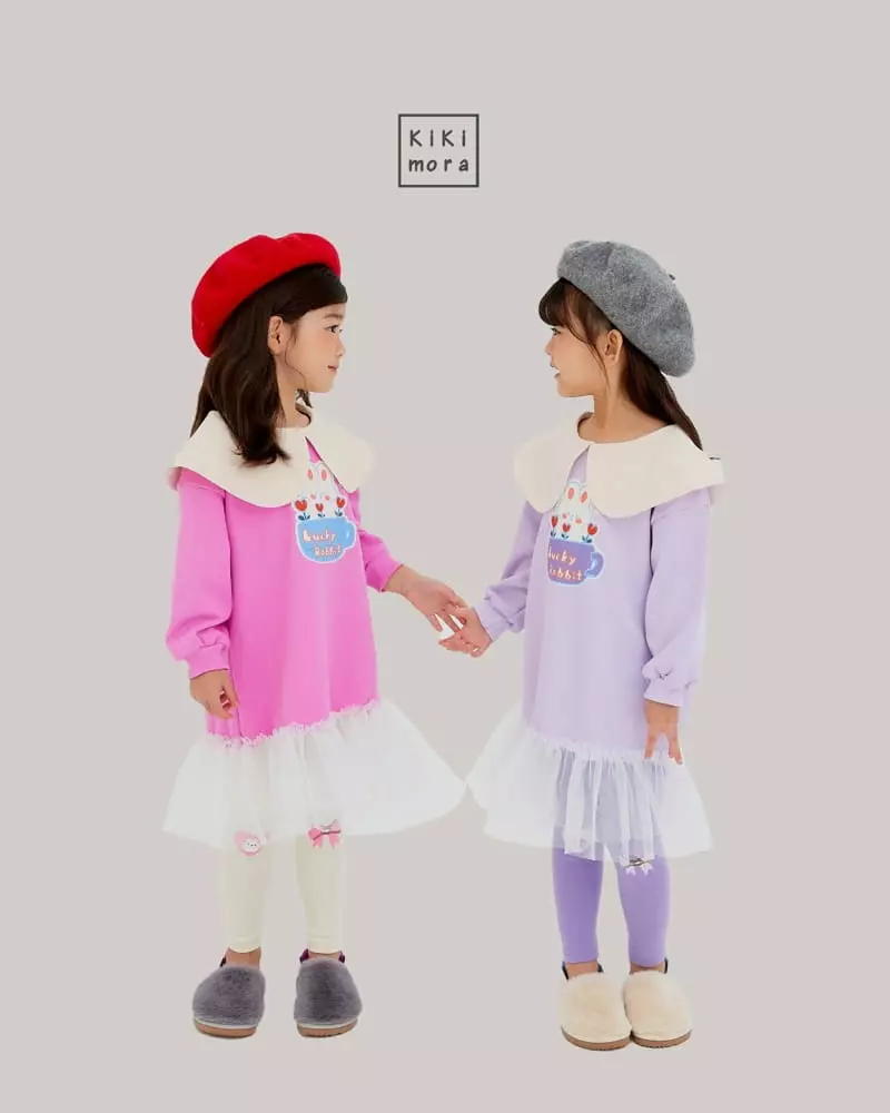 Kikimora - Korean Children Fashion - #designkidswear - Lovely Rabbit Sha One-piece - 3