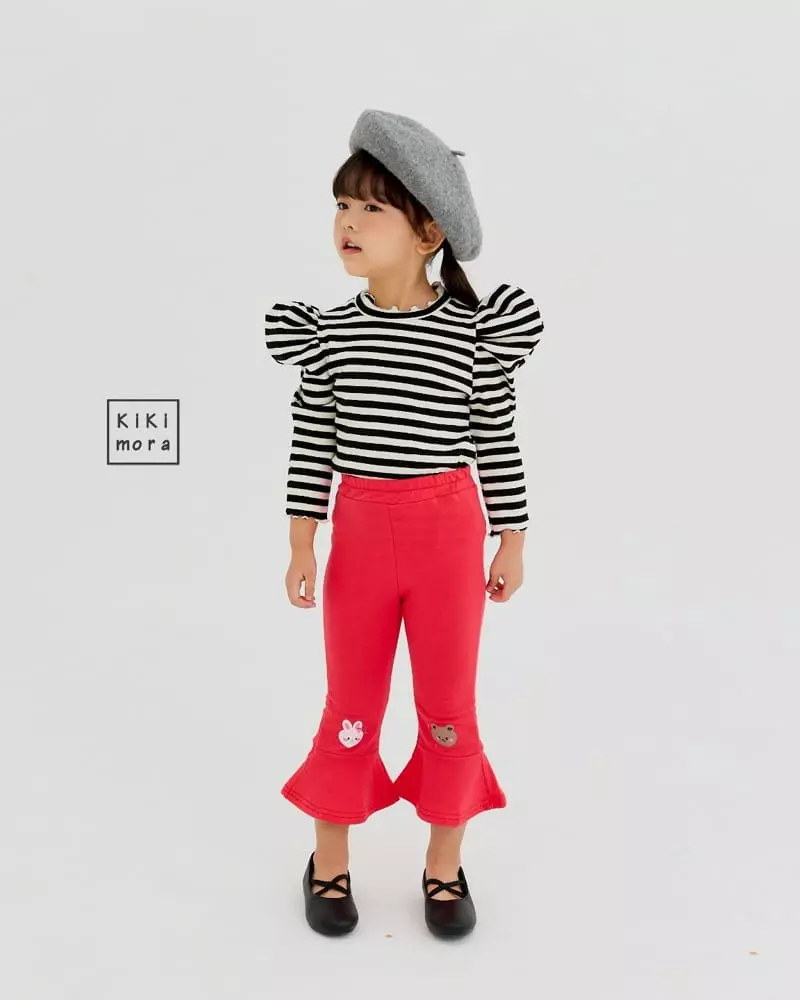 Kikimora - Korean Children Fashion - #discoveringself - Edge Stripes Tee - 11