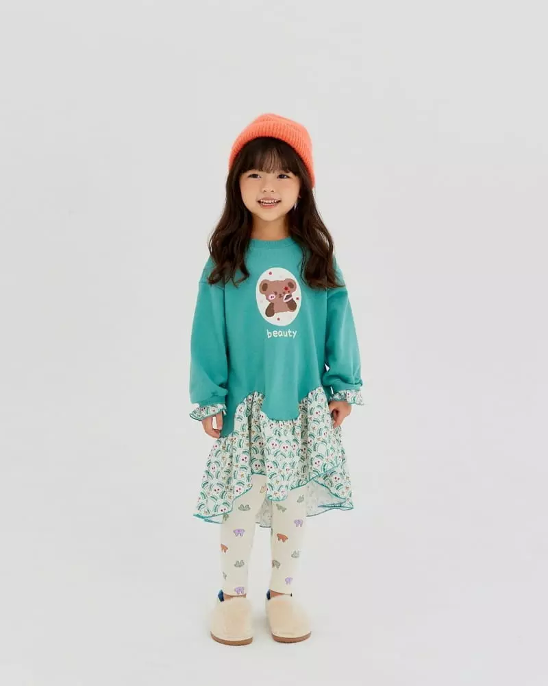 Kikimora - Korean Children Fashion - #kidsshorts - Beauty Bear One-piece - 8