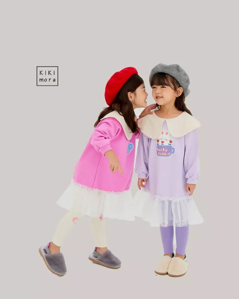 Kikimora - Korean Children Fashion - #kidsshorts - Lovely Rabbit Sha One-piece - 6