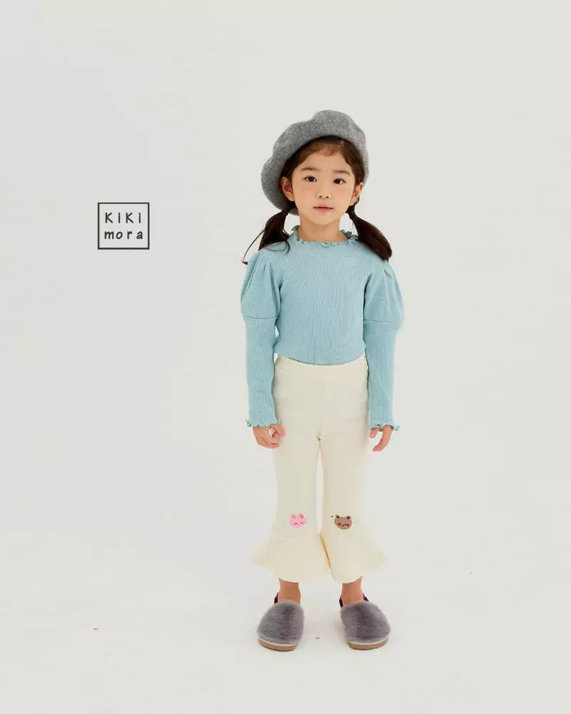Kikimora - Korean Children Fashion - #kidsshorts - Purple Rib Tee - 10