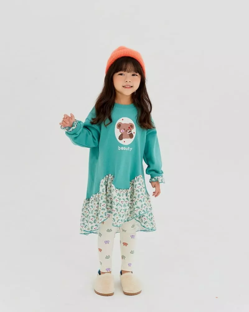 Kikimora - Korean Children Fashion - #kidsstore - Beauty Bear One-piece - 9