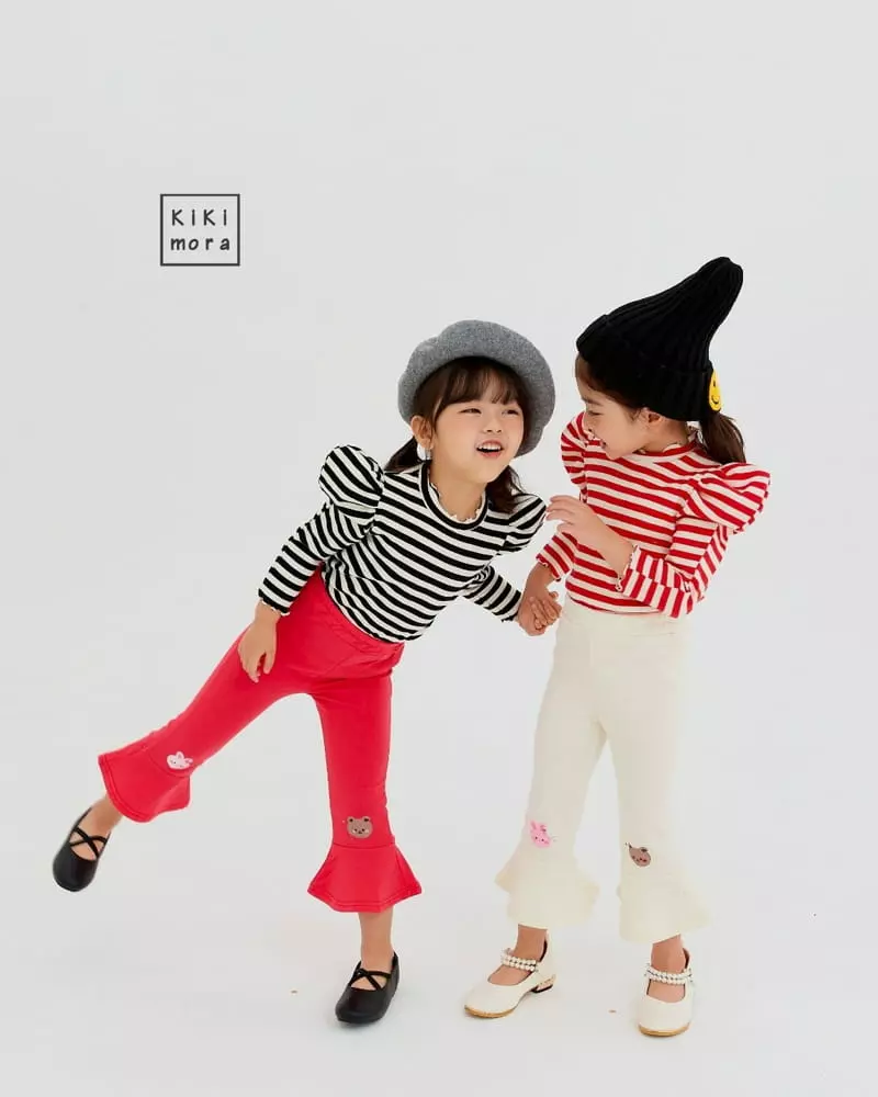 Kikimora - Korean Children Fashion - #kidzfashiontrend - Edge Stripes Tee