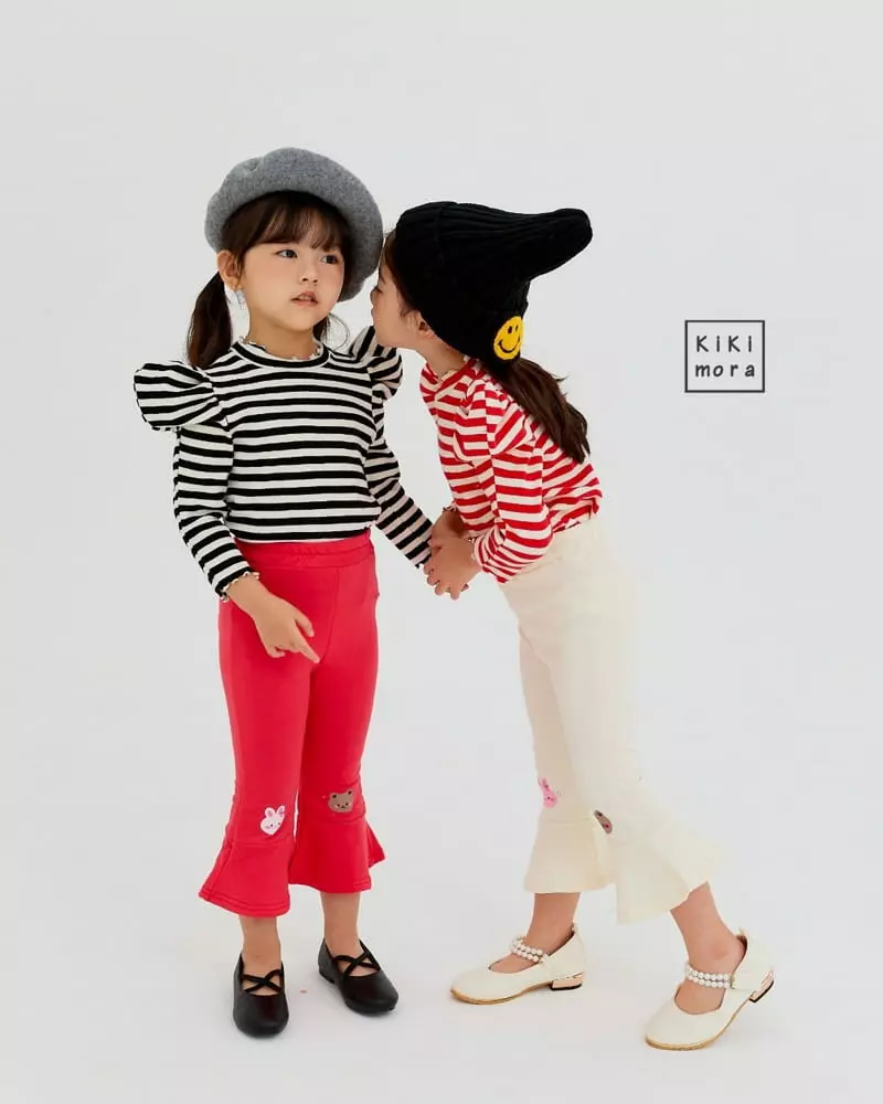Kikimora - Korean Children Fashion - #littlefashionista - Edge Stripes Tee - 3