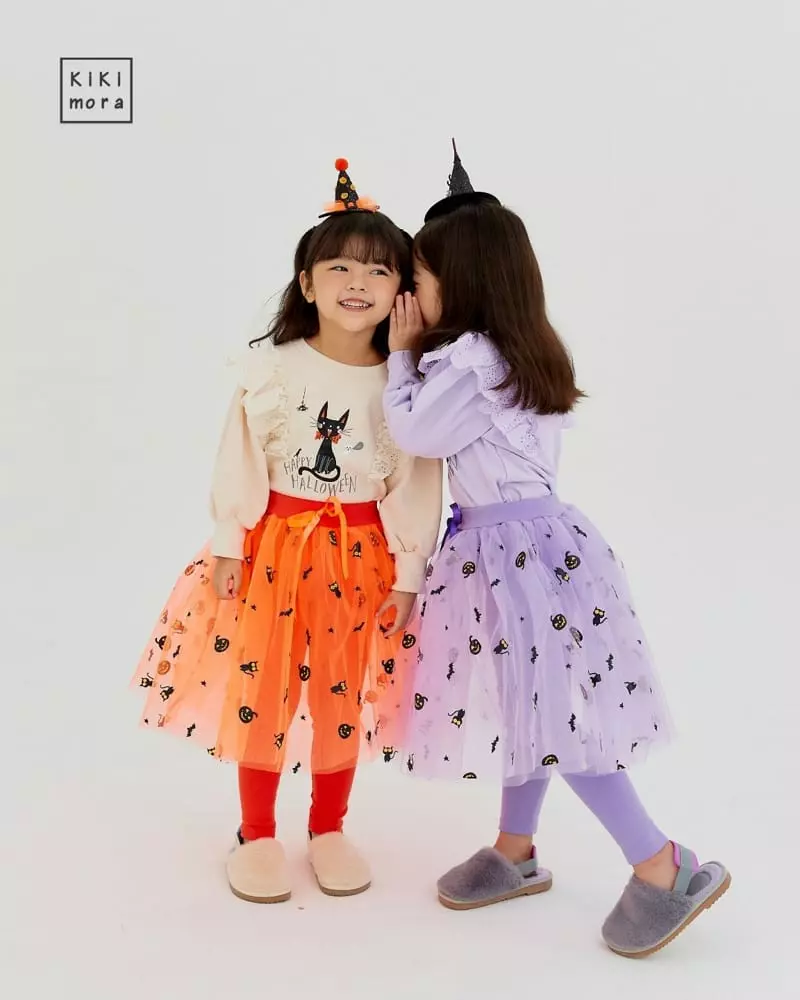 Kikimora - Korean Children Fashion - #magicofchildhood - Halloween Skirt Leggings - 4