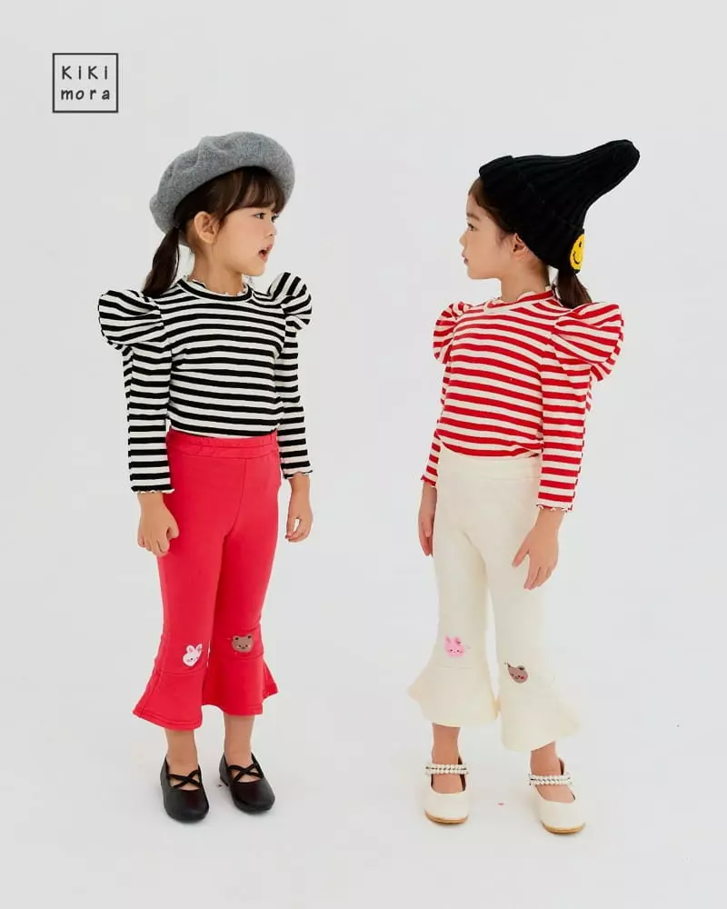 Kikimora - Korean Children Fashion - #minifashionista - Edge Stripes Tee - 5