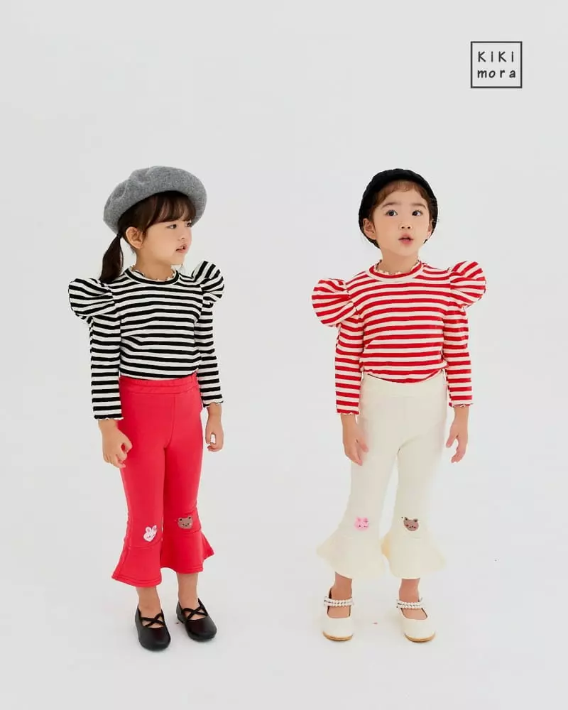 Kikimora - Korean Children Fashion - #prettylittlegirls - Edge Stripes Tee - 6