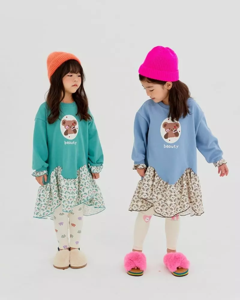 Kikimora - Korean Children Fashion - #stylishchildhood - Beauty Bear One-piece - 2