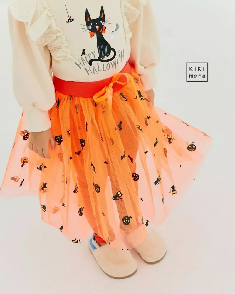 Kikimora - Korean Children Fashion - #toddlerclothing - Halloween Skirt Leggings - 7