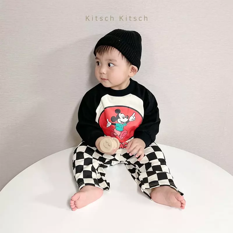 Kitsch Kitsch - Korean Children Fashion - #childrensboutique - Micky Naglan Top Bottom Set - 7