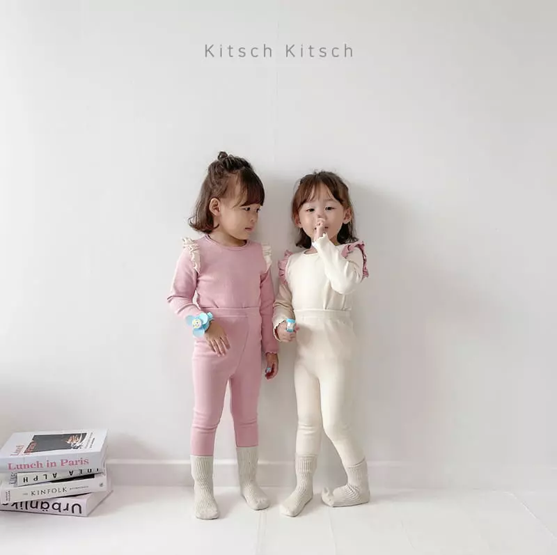 Kitsch Kitsch - Korean Children Fashion - #designkidswear - Lovely Frill Easywear - 3
