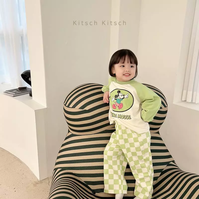 Kitsch Kitsch - Korean Children Fashion - #fashionkids - Micky Naglan Top Bottom Set - 10