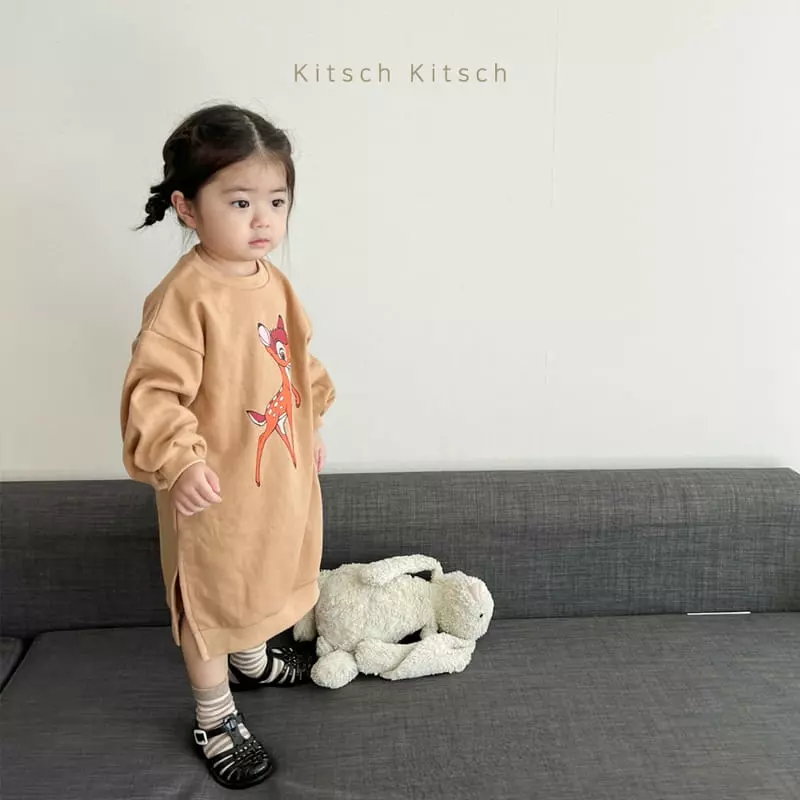 Kitsch Kitsch - Korean Children Fashion - #fashionkids - Disney Sweatshirt One-piece - 9