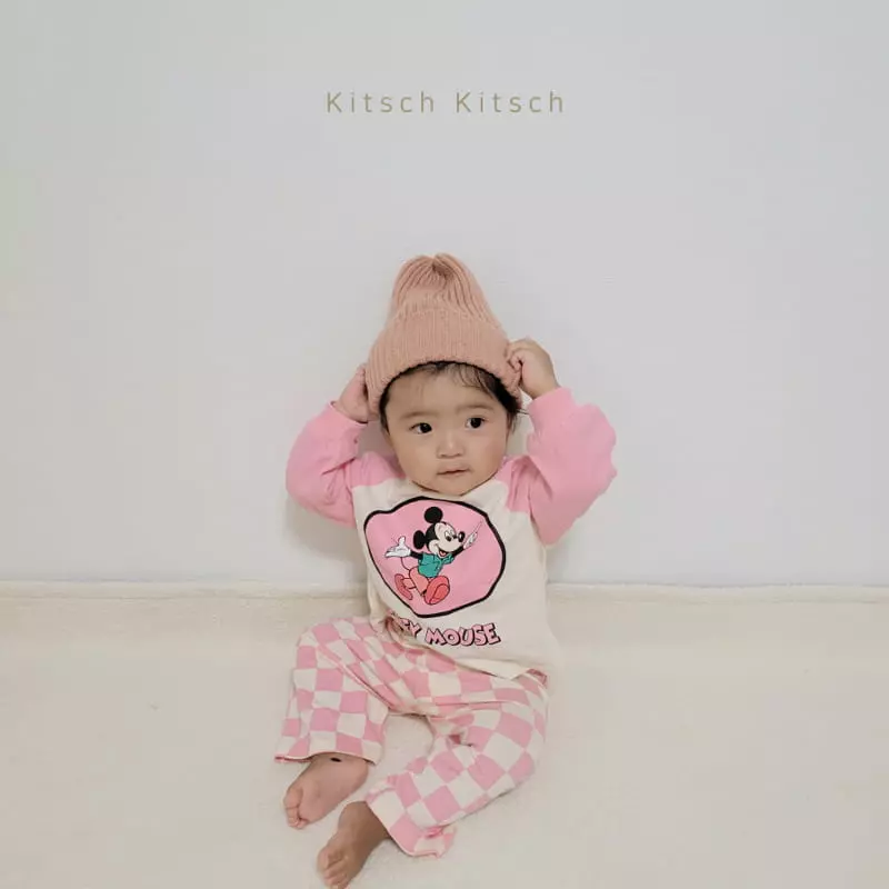 Kitsch Kitsch - Korean Children Fashion - #kidsshorts - Micky Naglan Top Bottom Set - 11