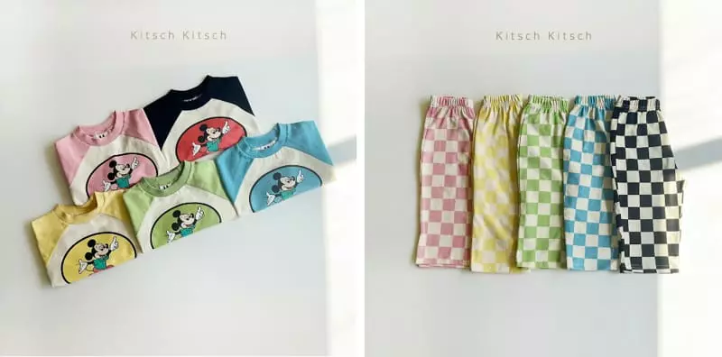 Kitsch Kitsch - Korean Children Fashion - #littlefashionista - Micky Naglan Top Bottom Set