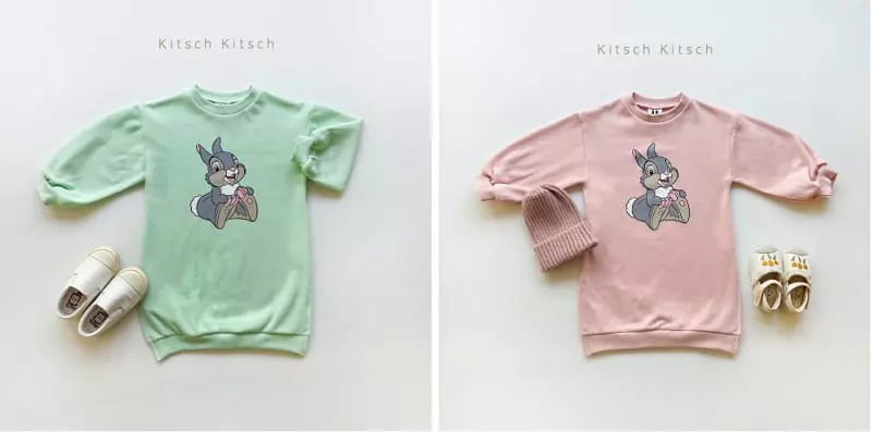 Kitsch Kitsch - Korean Children Fashion - #minifashionista - Disney Sweatshirt One-piece - 2
