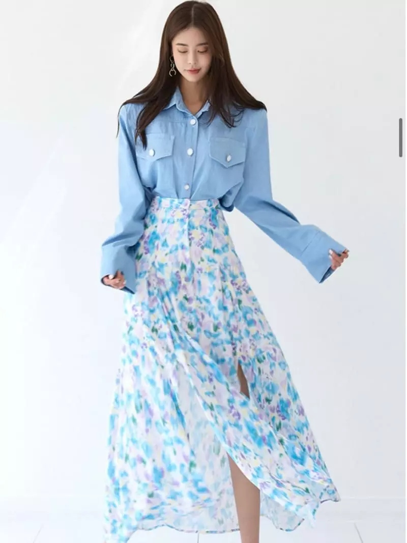 Kkonju - Korean Women Fashion - #momslook - Denim Shirt - 7