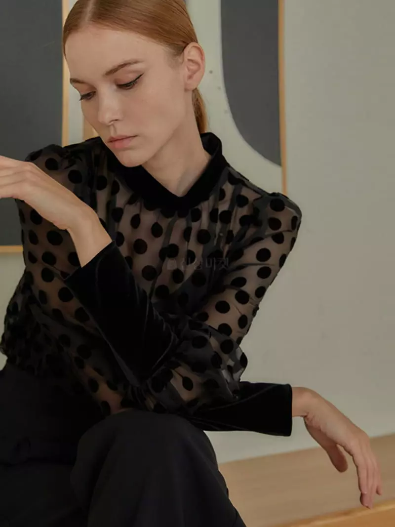 Kkonju - Korean Women Fashion - #thelittlethings - Ale Dot Blouse - 5