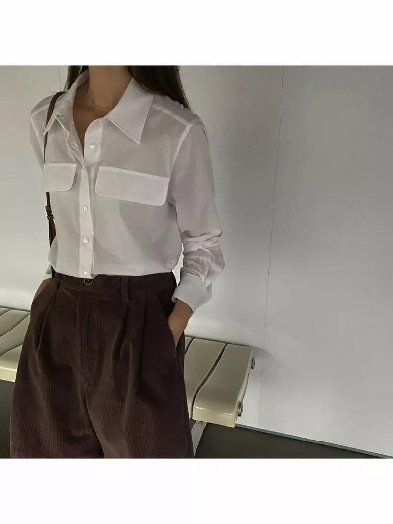 Knock - Korean Women Fashion - #momslook - Pocket Blouse - 9