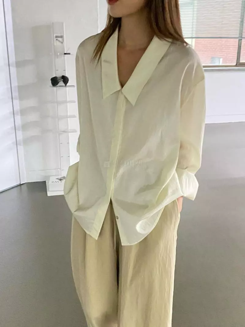 Knock - Korean Women Fashion - #momslook - Collar Blouse - 2