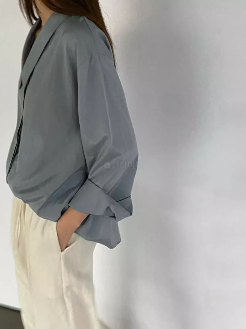 Knock - Korean Women Fashion - #momslook - Collar Blouse - 6