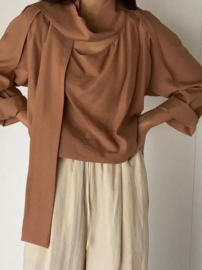 Knock - Korean Women Fashion - #momslook - Le Tie Blouse