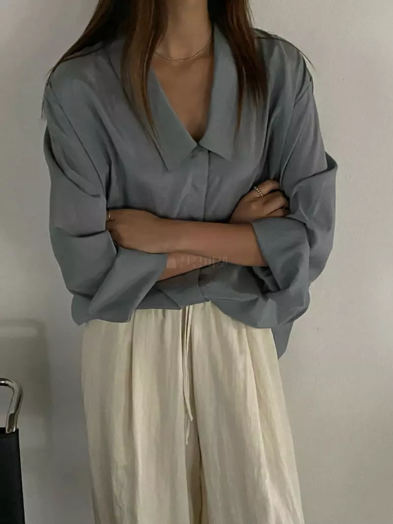 Knock - Korean Women Fashion - #womensfashion - Collar Blouse - 5