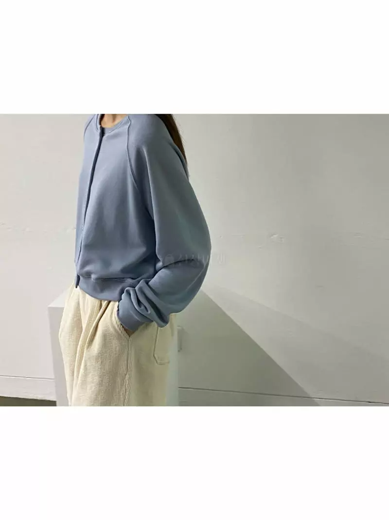 Knock - Korean Women Fashion - #womensfashion - Button Sweatshirt - 2